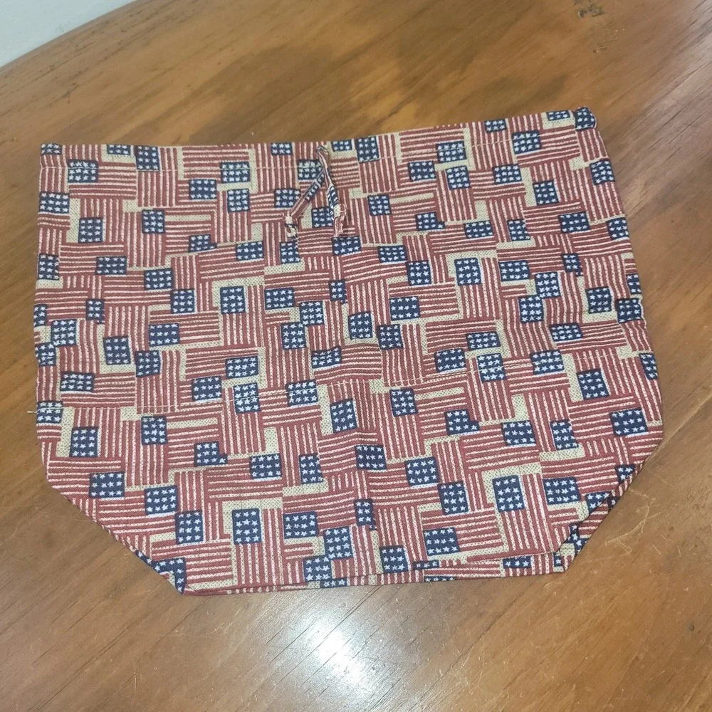 Longaberger Basket Liner Inaugural Old Glory Bee 2002 American Flag July 4th USA
